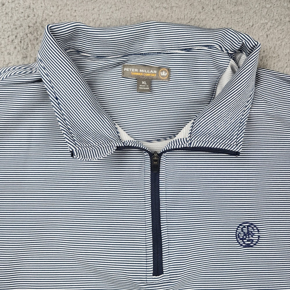 Peter Millar Shirt Mens XL San  Francisco Golf Club Summer Comfort 1/4 Zip